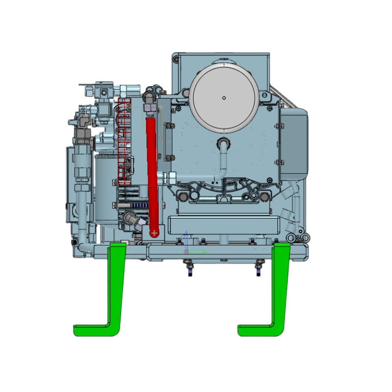 Oil-Free Scroll Air Compressor for Locomotive train Vehicle Braking Systems