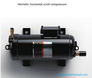  Hermetic Horizontal Scroll Compressor for Transportation Applications